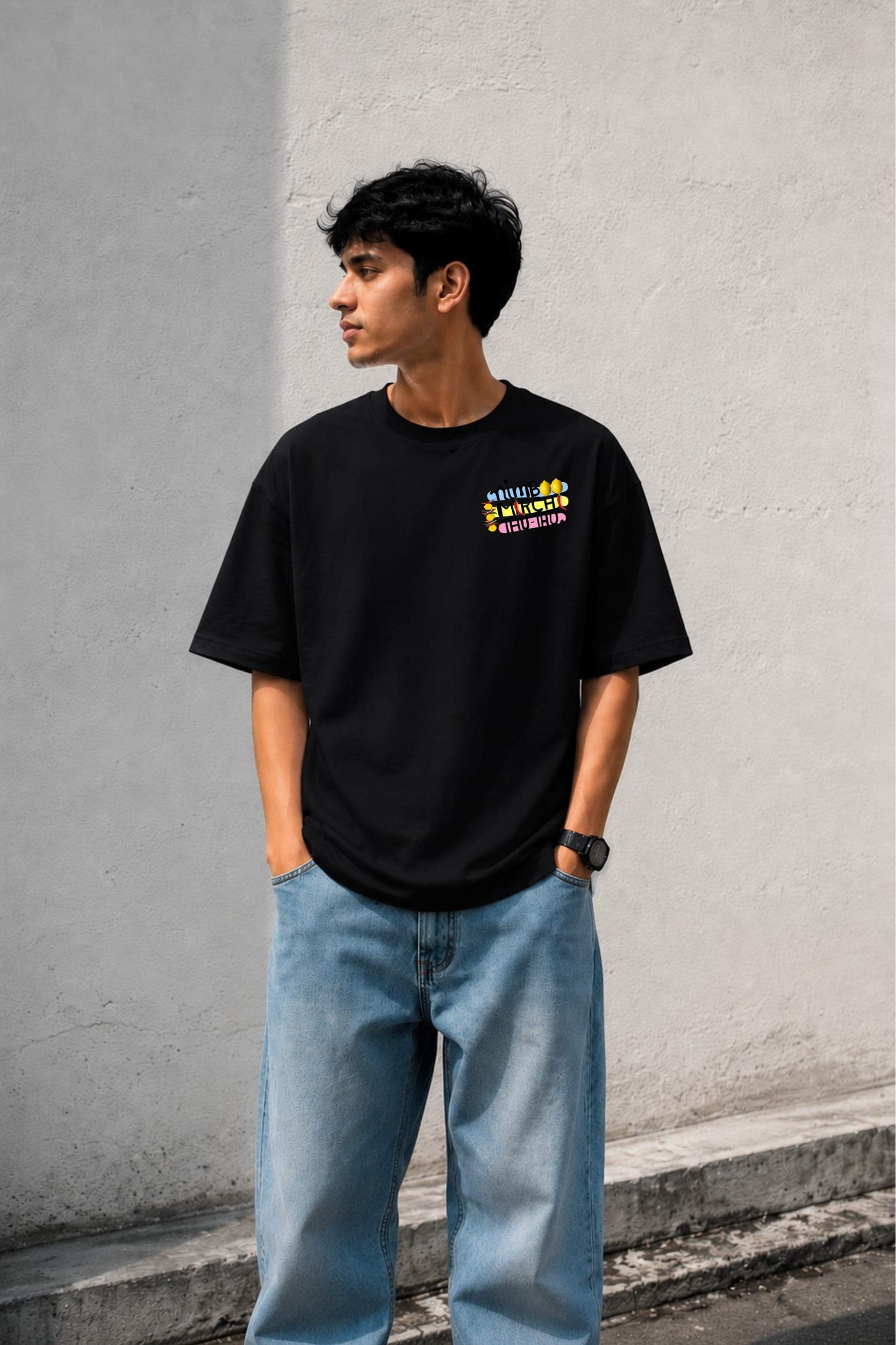 Nazar Na Lage Oversized Graphic T-Shirt โ Men
