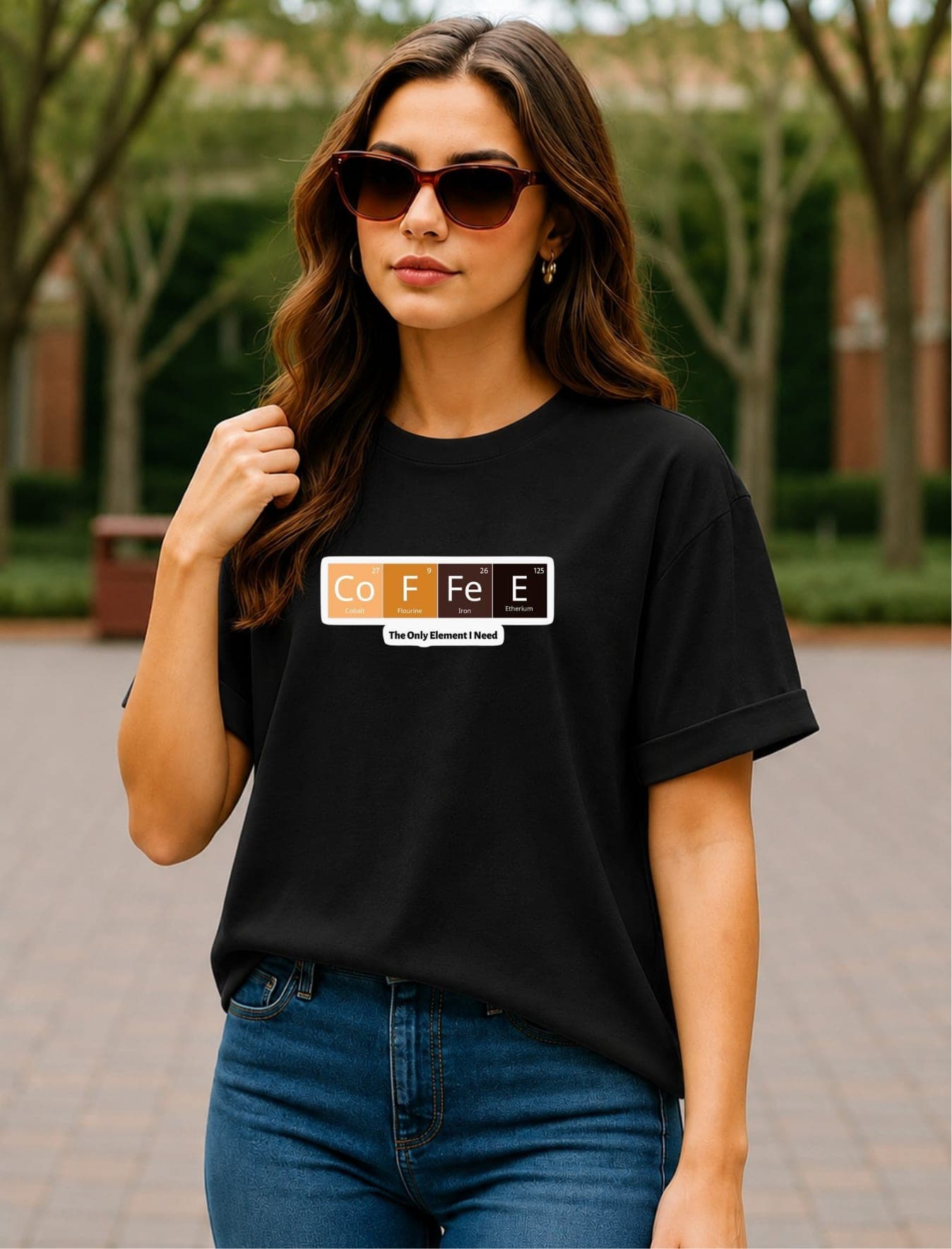 COFFEE Periodic Table Oversized Graphic T-Shirt โ Unisex alternate