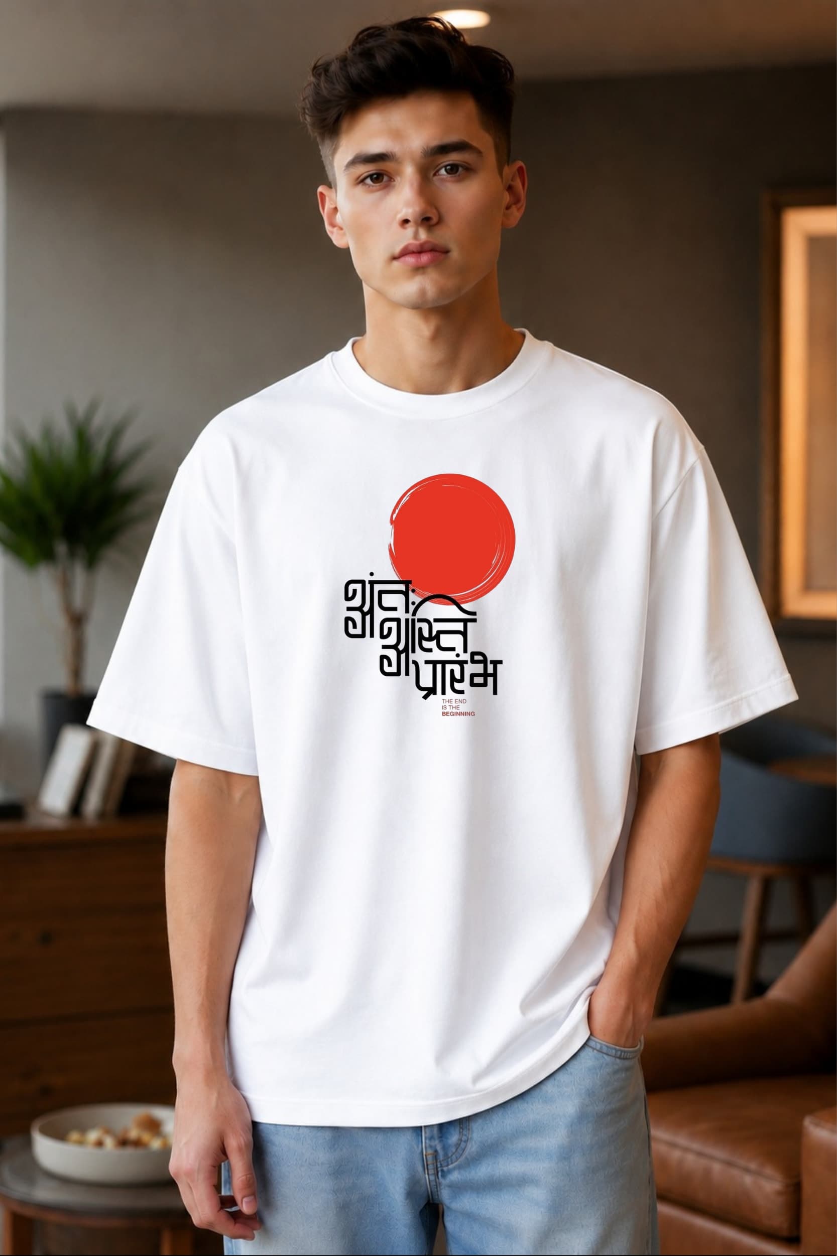 ๐
Shuru Graphic Oversized T-Shirt