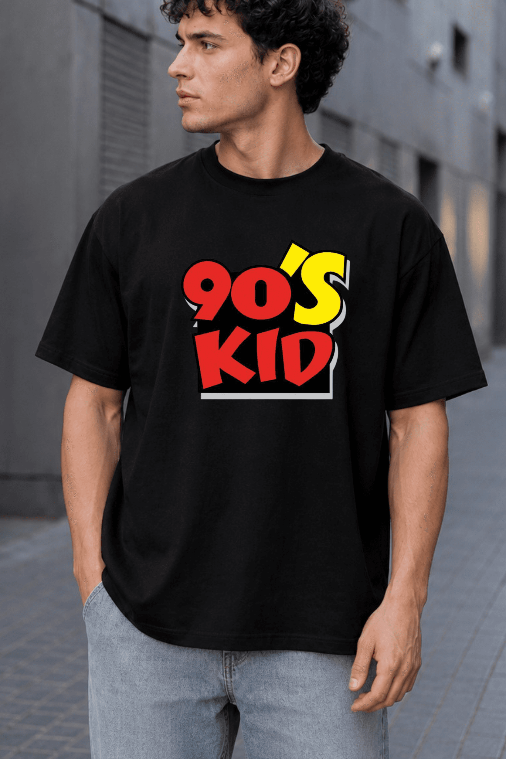 90's Kid Oversized Graphic T-Shirt for Men alternate